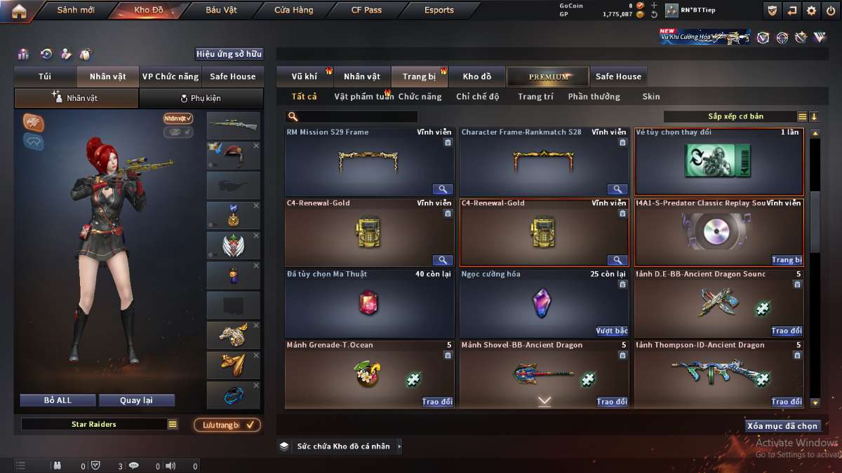 shop acc cf uy tin gia re